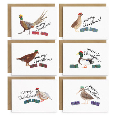 Game Birds Christmas Card Set - Poppins & Co.