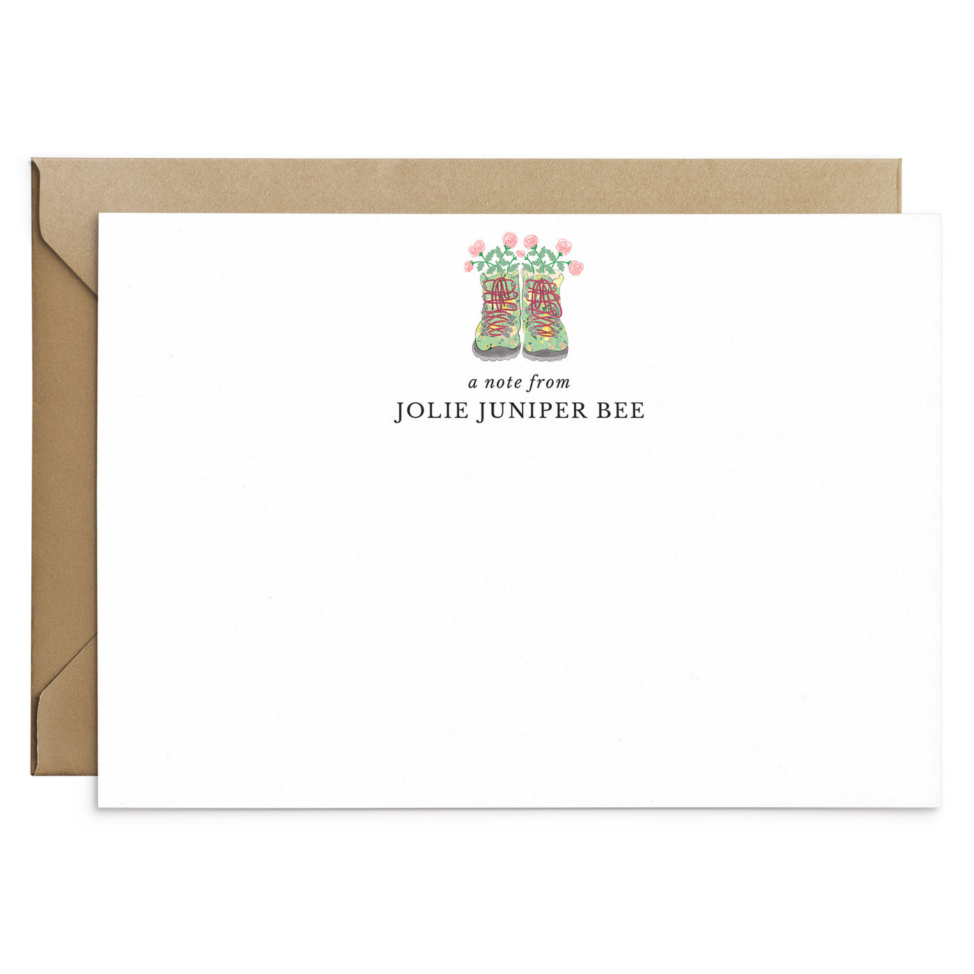 Welly Boots Personalised Note Cards