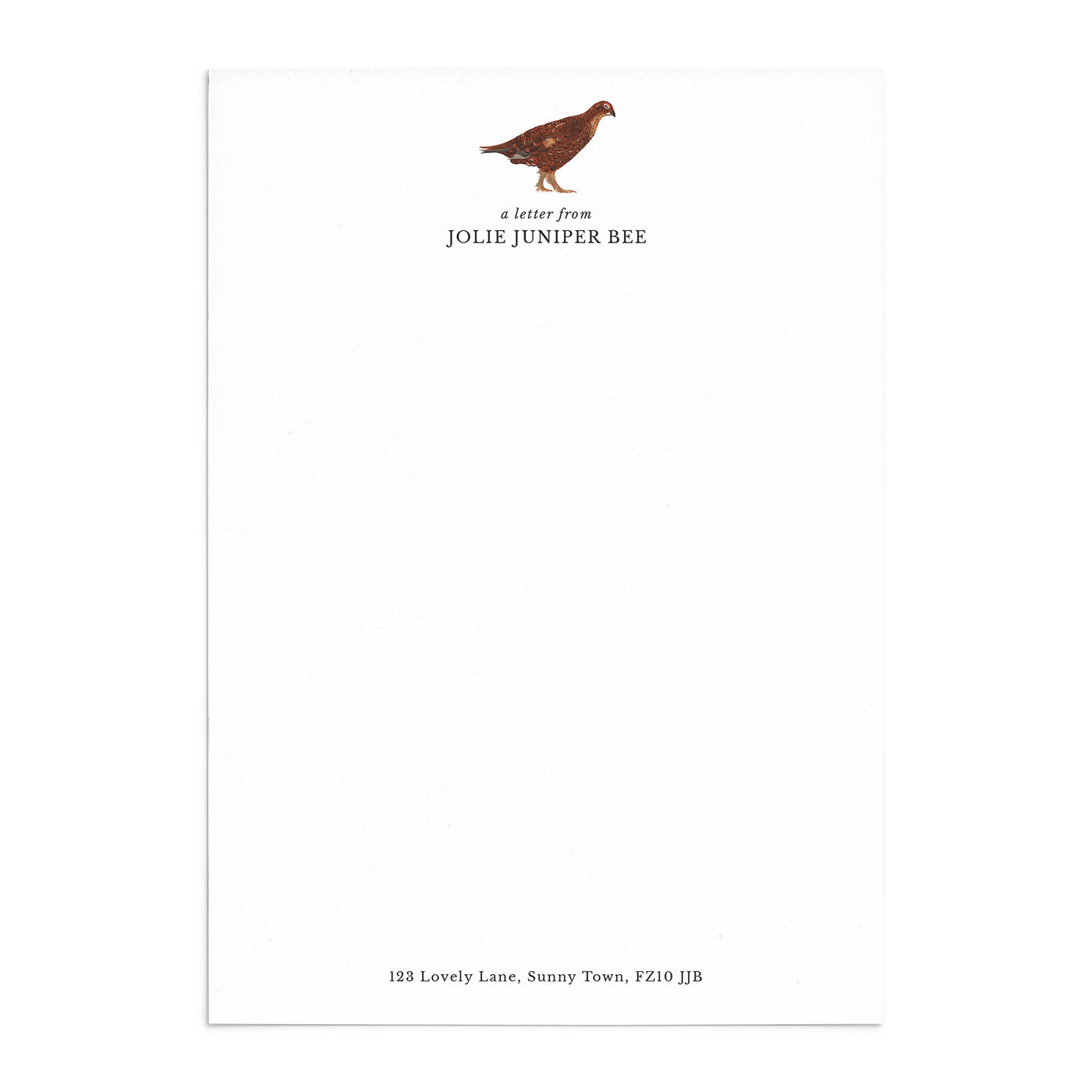 Grouse Writing Paper Set - Poppins & Co.