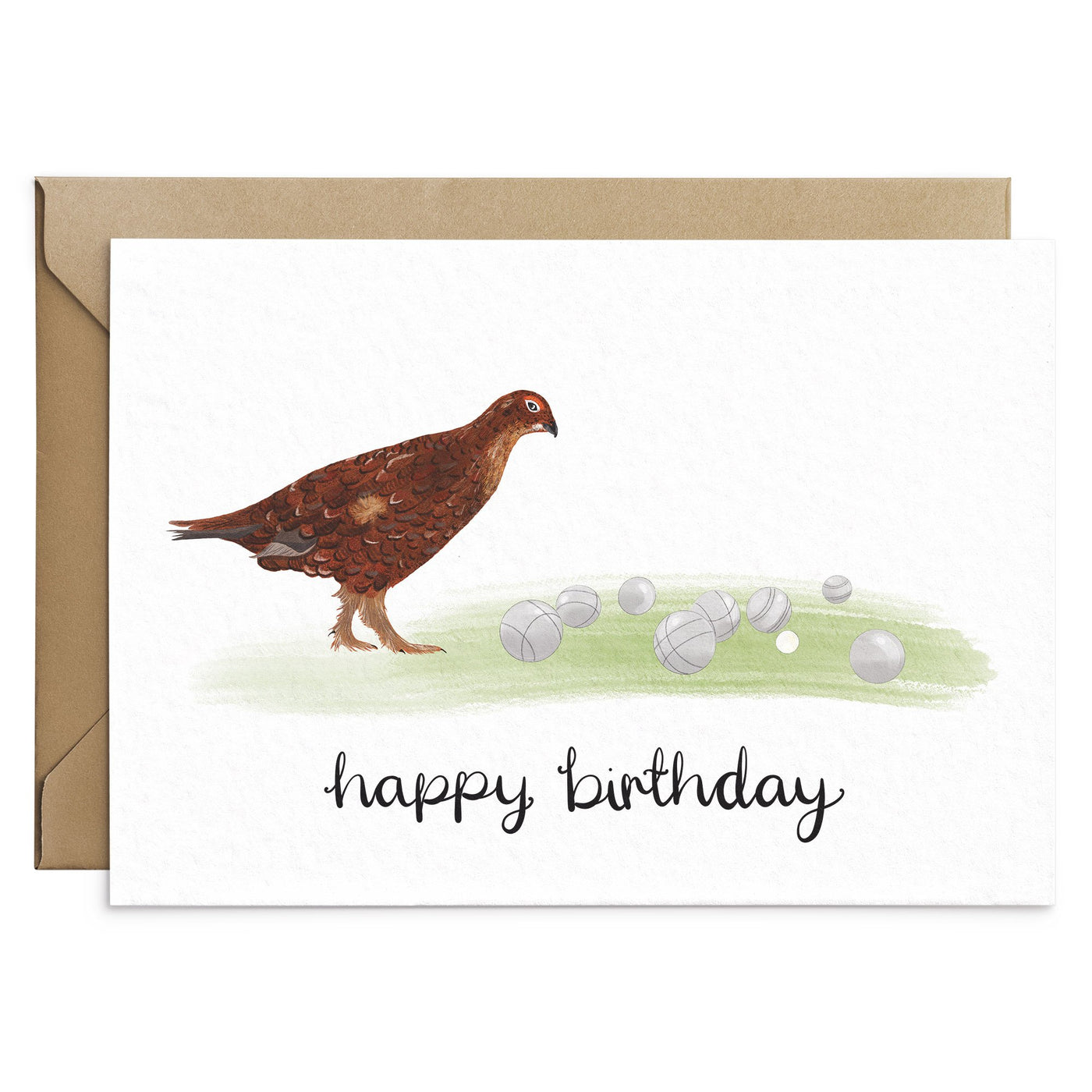 Grouse Birthday Card - Poppins & Co.