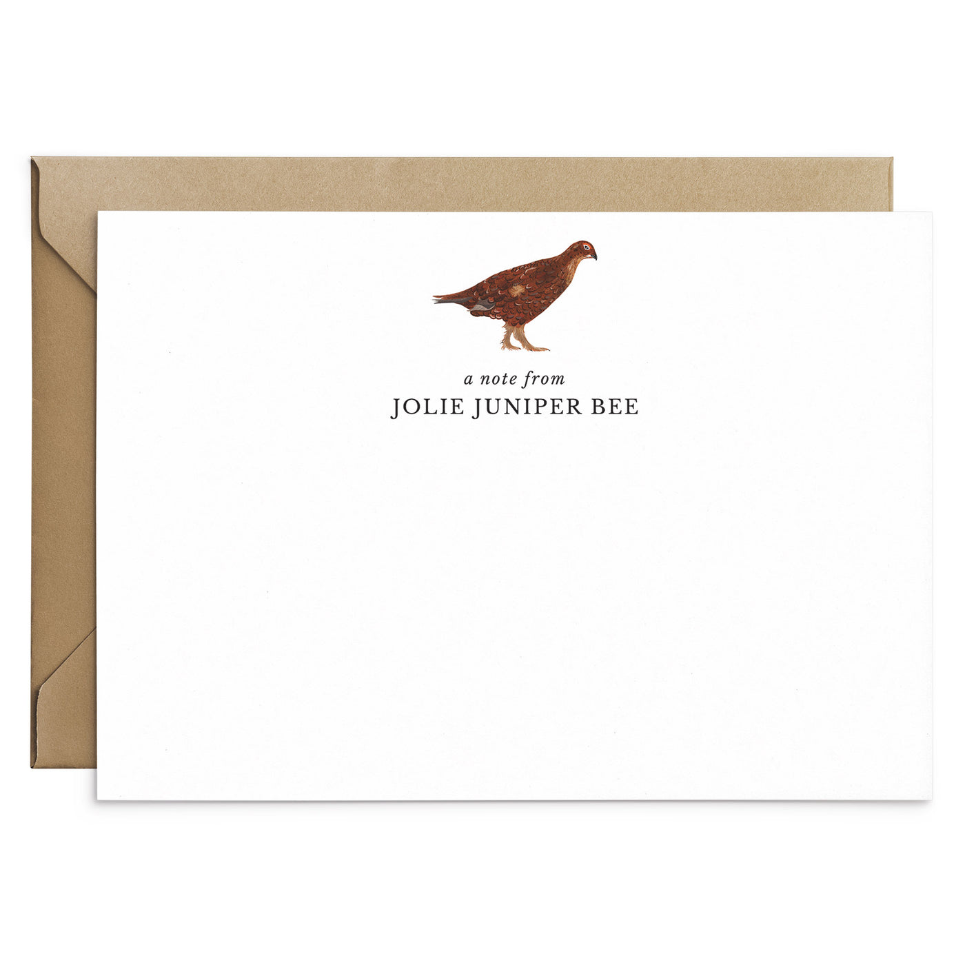 Grouse Personalised Bird Stationery Set - Poppins & Co.