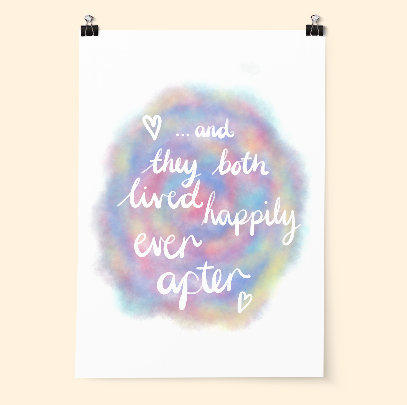 Happily Ever After Pastel Print - Poppins & Co.