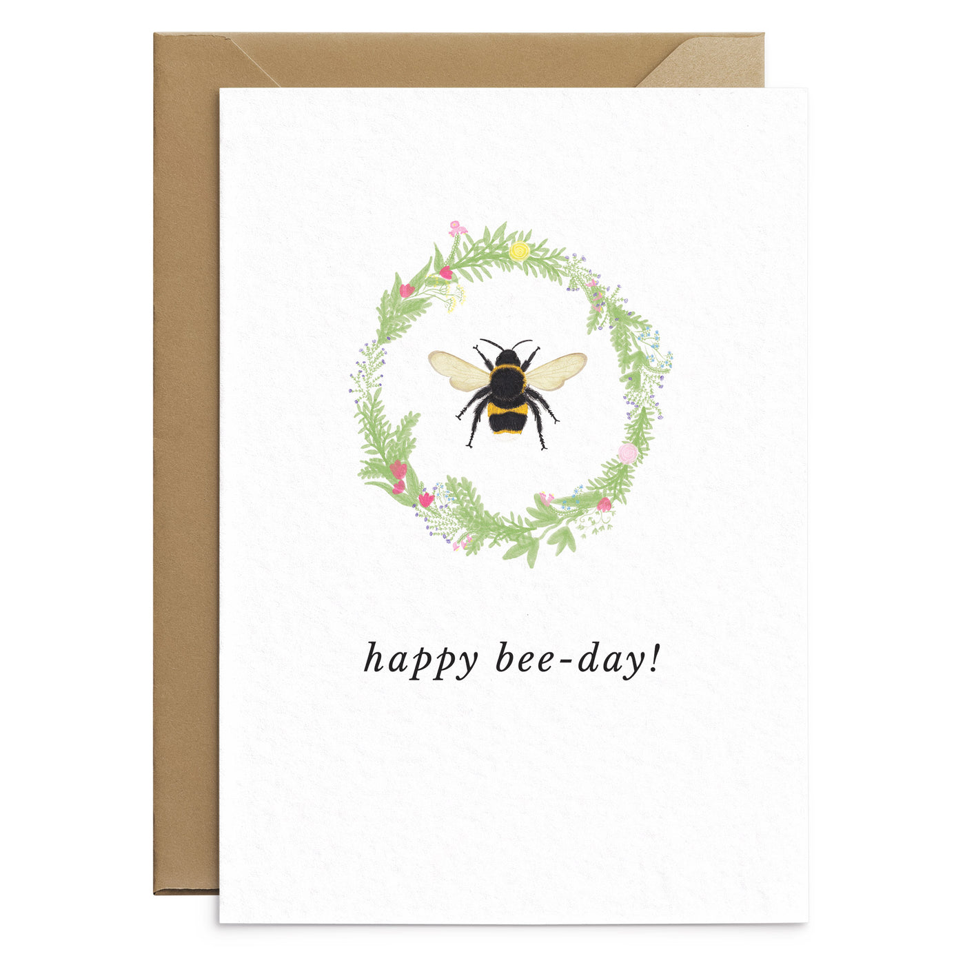Beautiful bee birthday card - Poppins & Co.