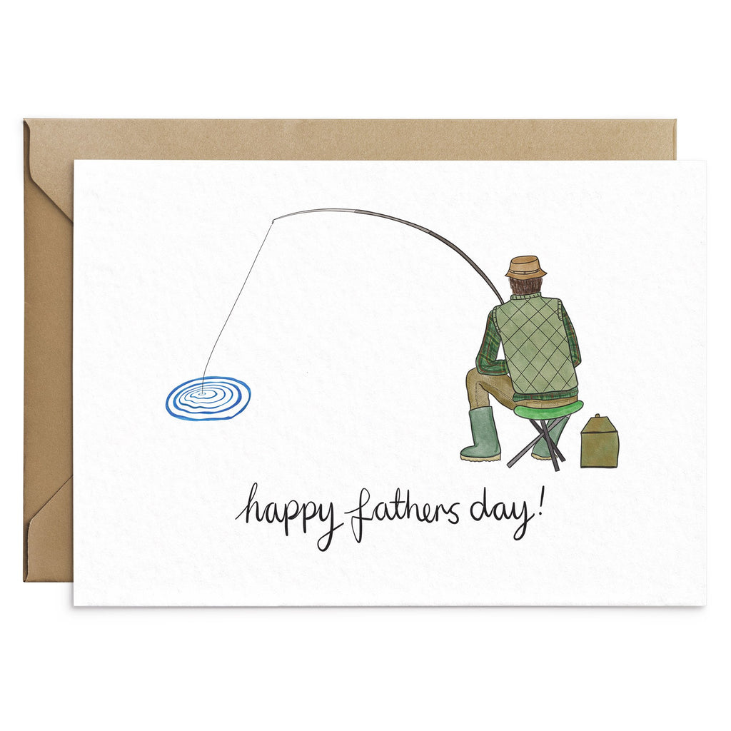 Fathers Day Fishing Card - Fathers Day Cards - Poppins & Co.