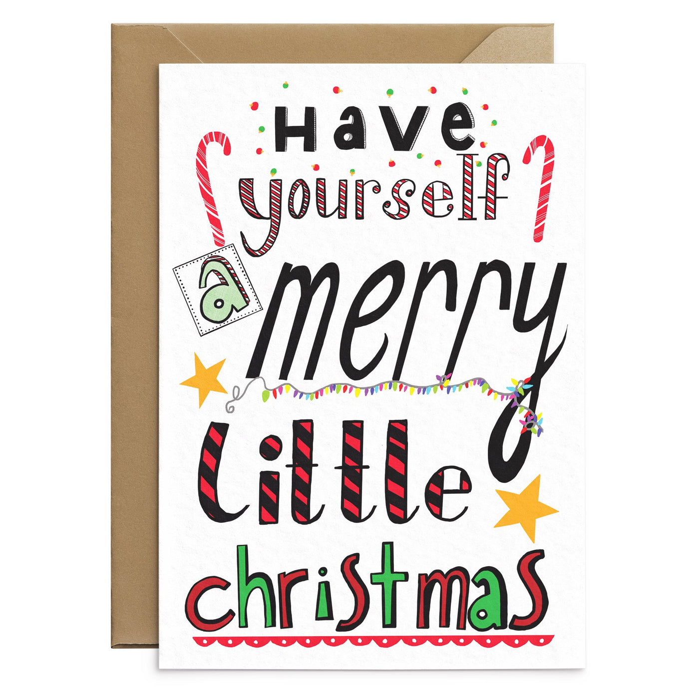 Merry Little Christmas Card - Poppins & Co.