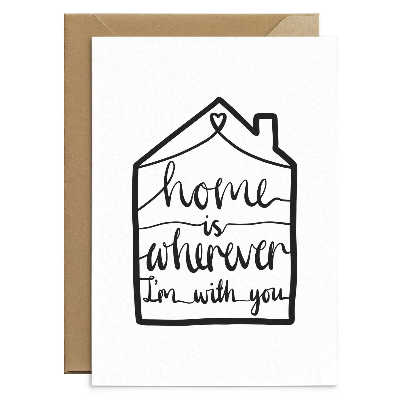 Home is Wherever I'm With You Card - Poppins & Co.