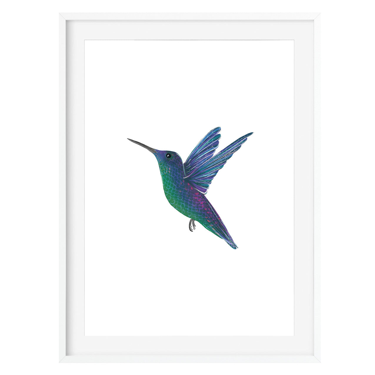 Hummingbird Art Print - Poppins & Co.