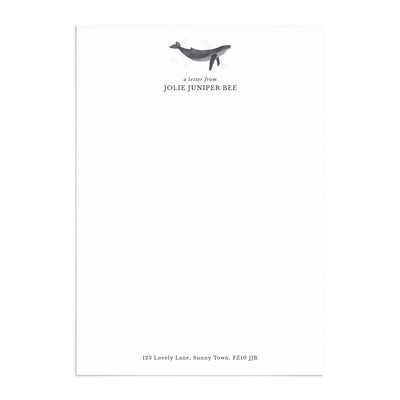 Humpback Whale Writing Paper Set - Poppins & Co.