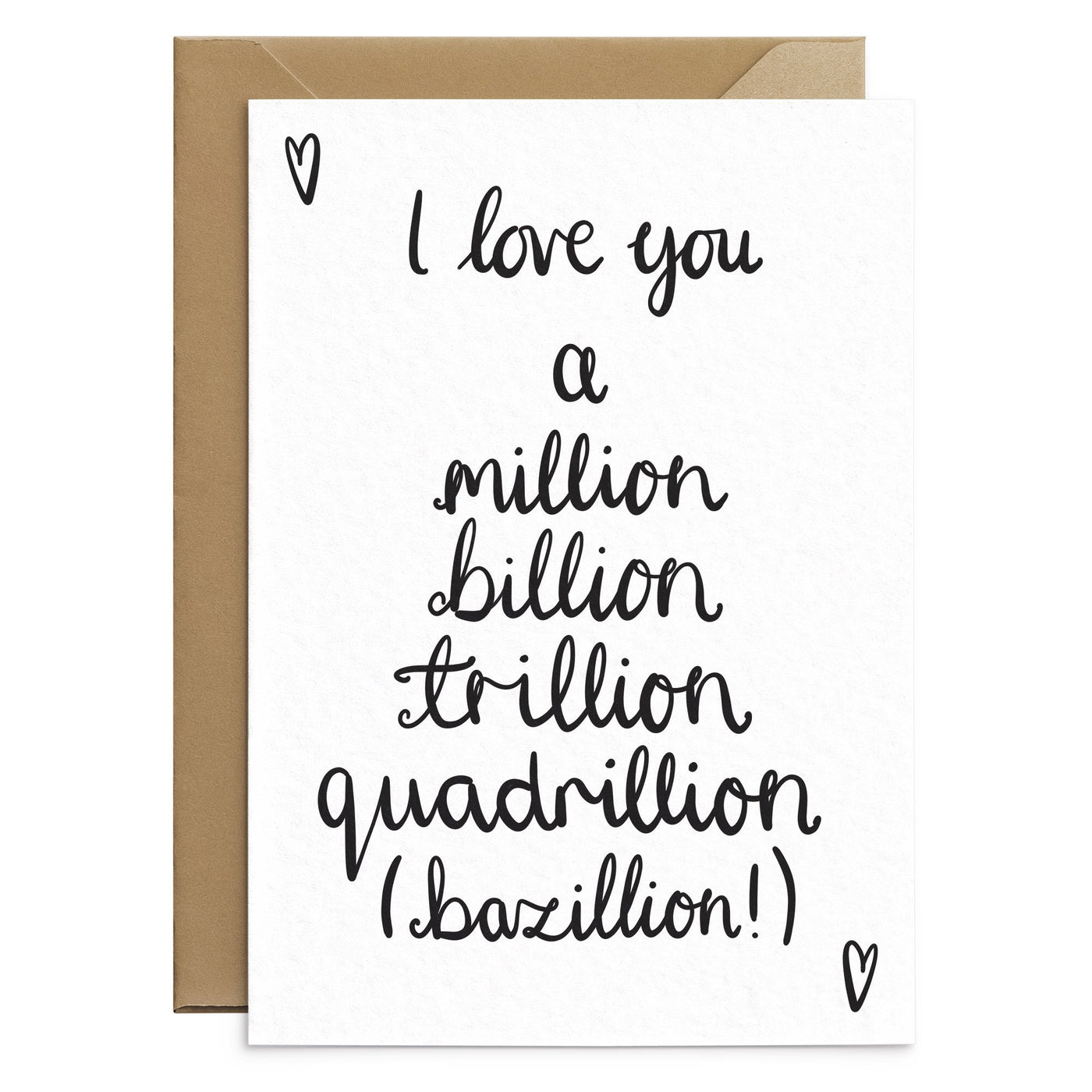 I Love You Bazillions Card - Poppins & Co.