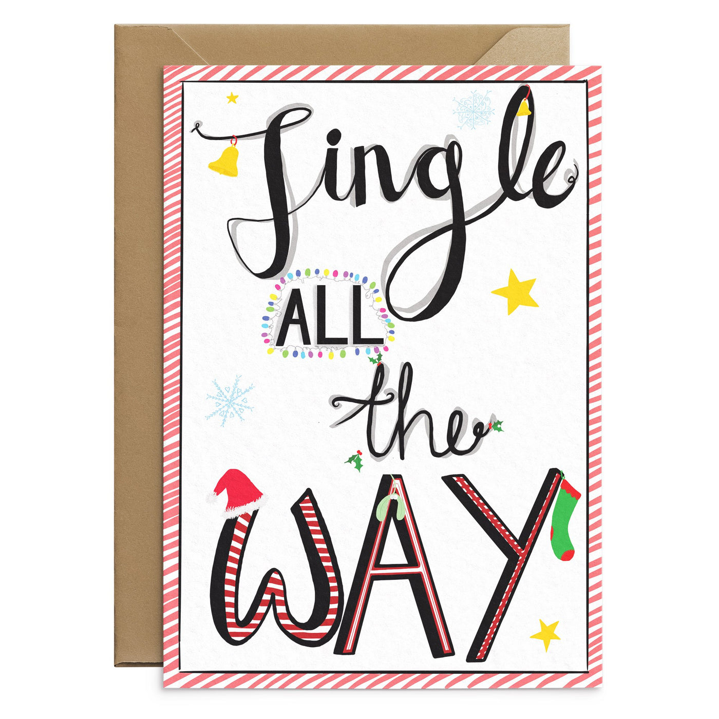 Jingle All The Way Christmas Card - Poppins & Co.