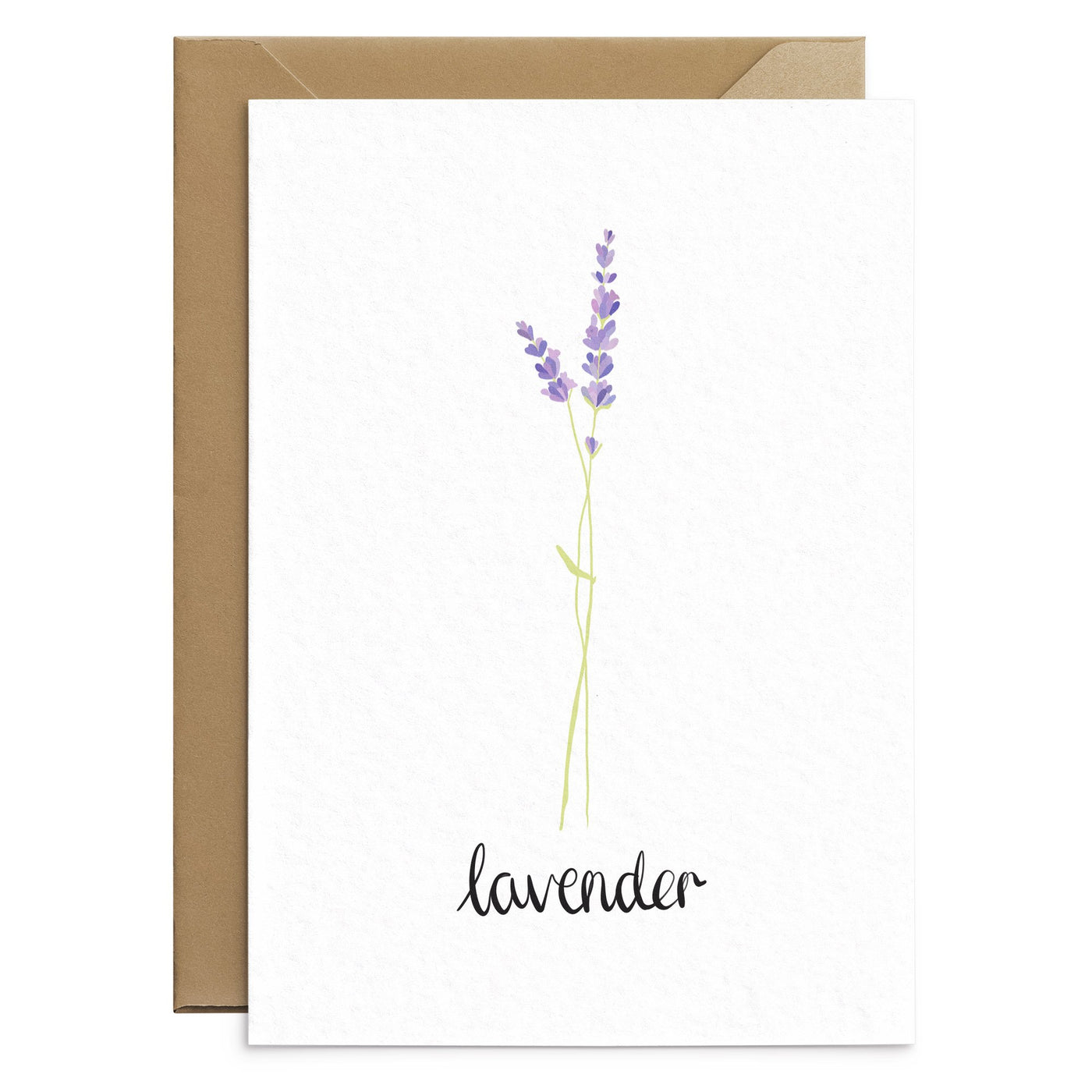 Lavender Note Card - Poppins & Co.