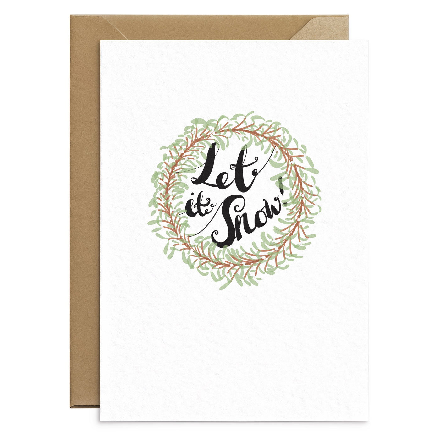 Let It Snow Christmas Card - Poppins & Co.