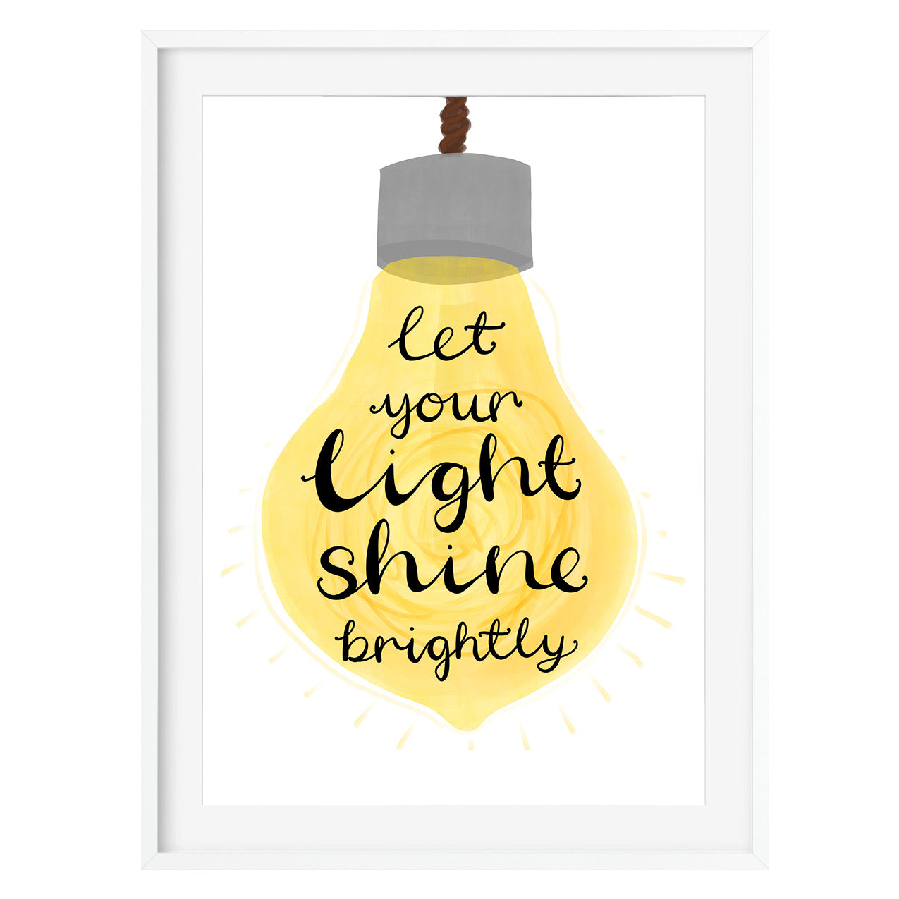 Let Your Light Shine Brightly Art Print - Poppins & Co.