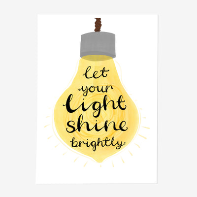 Let Your Light Shine Brightly Art Print - Poppins & Co.