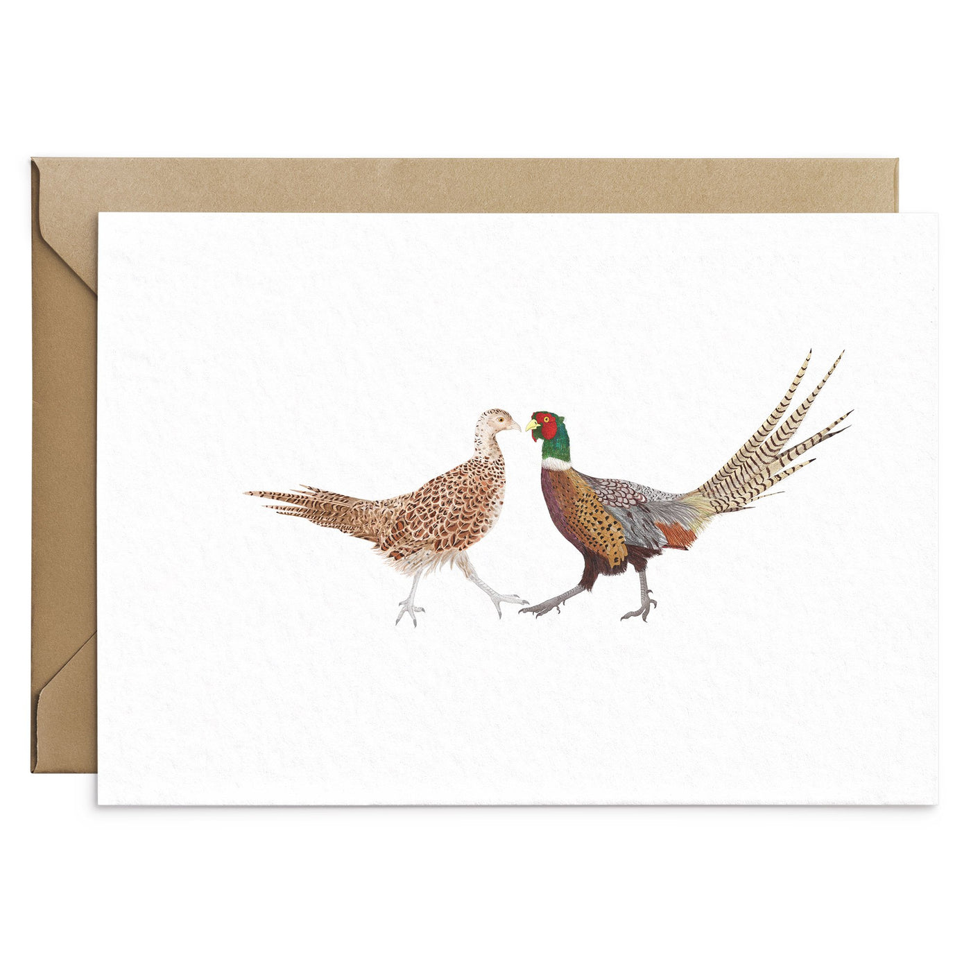 Pheasant Love Birds Card - Poppins & Co.