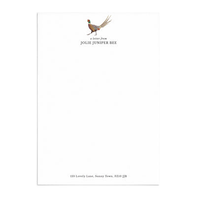Pheasant Writing Paper Set - Poppins & Co.
