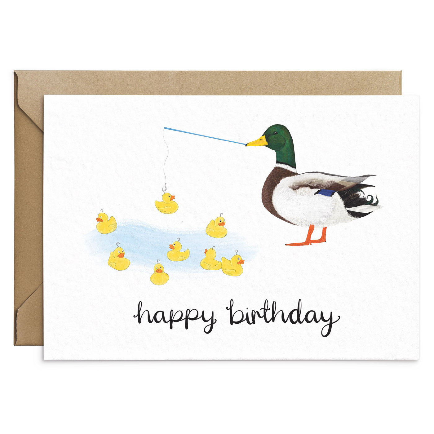Funny Duck Birthday Card - Poppins & Co.