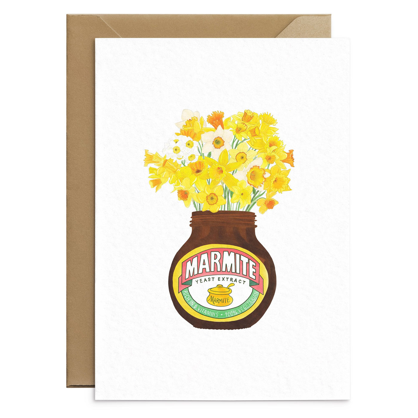Marmite Daffodils Card - Poppins & Co.