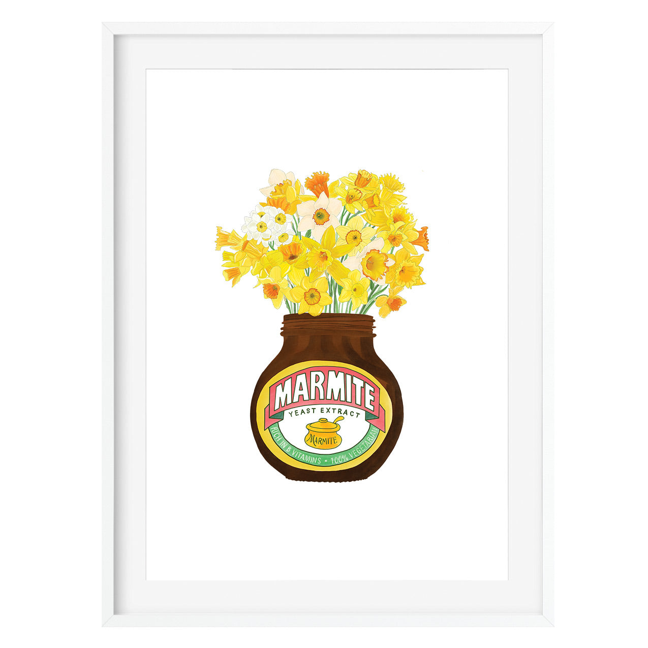 Marmite Daffodils Art Print - Poppins & Co.