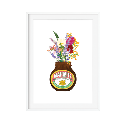 Marmite Flowers Art Print - Poppins & Co.