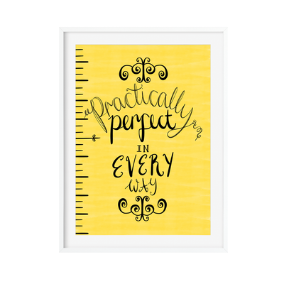 Mary Poppins Practically perfect print by Poppins & Co.