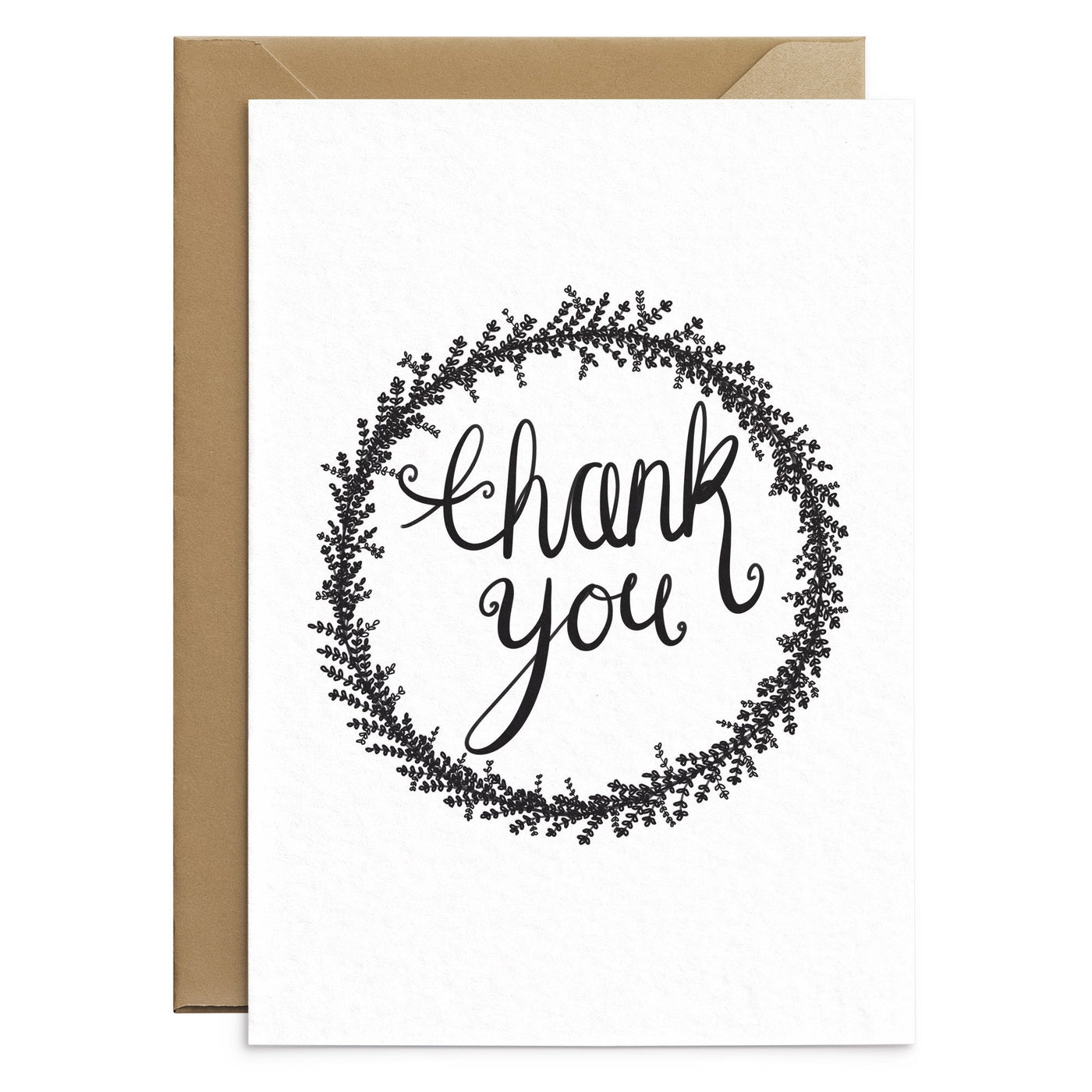 Monochrome Thank You Card - Poppins & Co.
