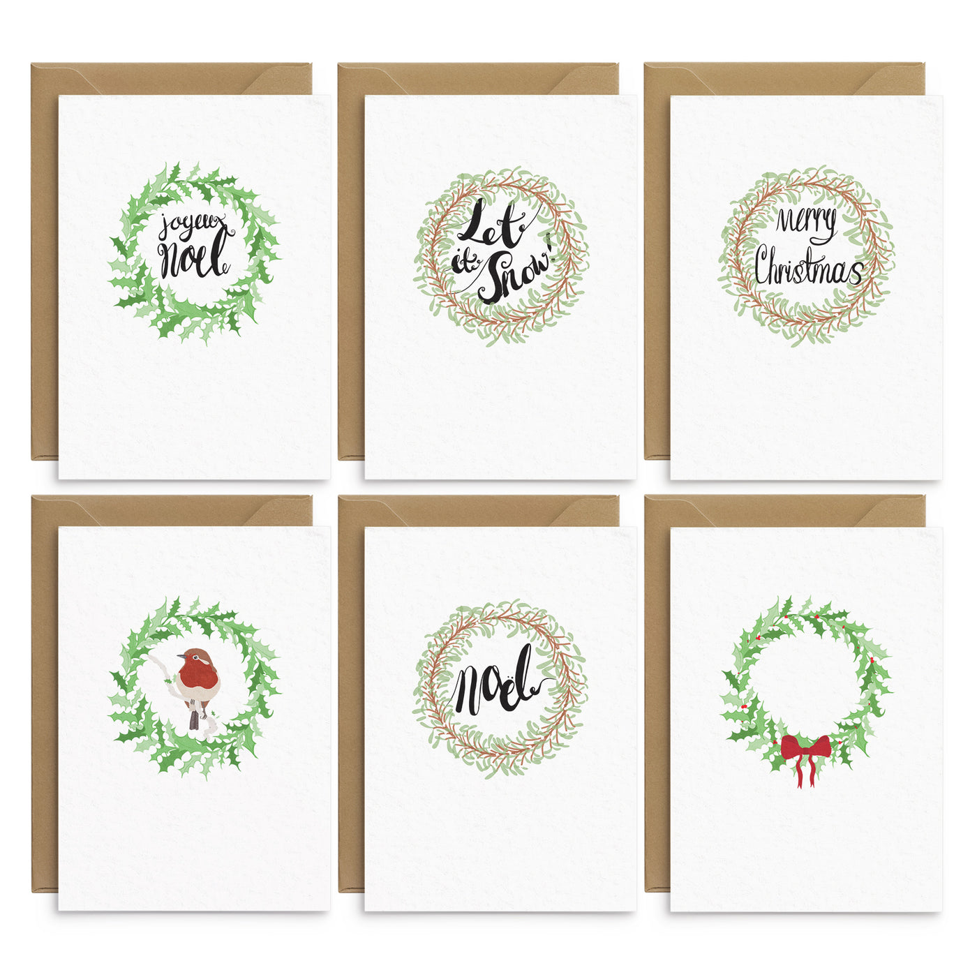 Nature Inspired Christmas Card Set - Poppins & Co.
