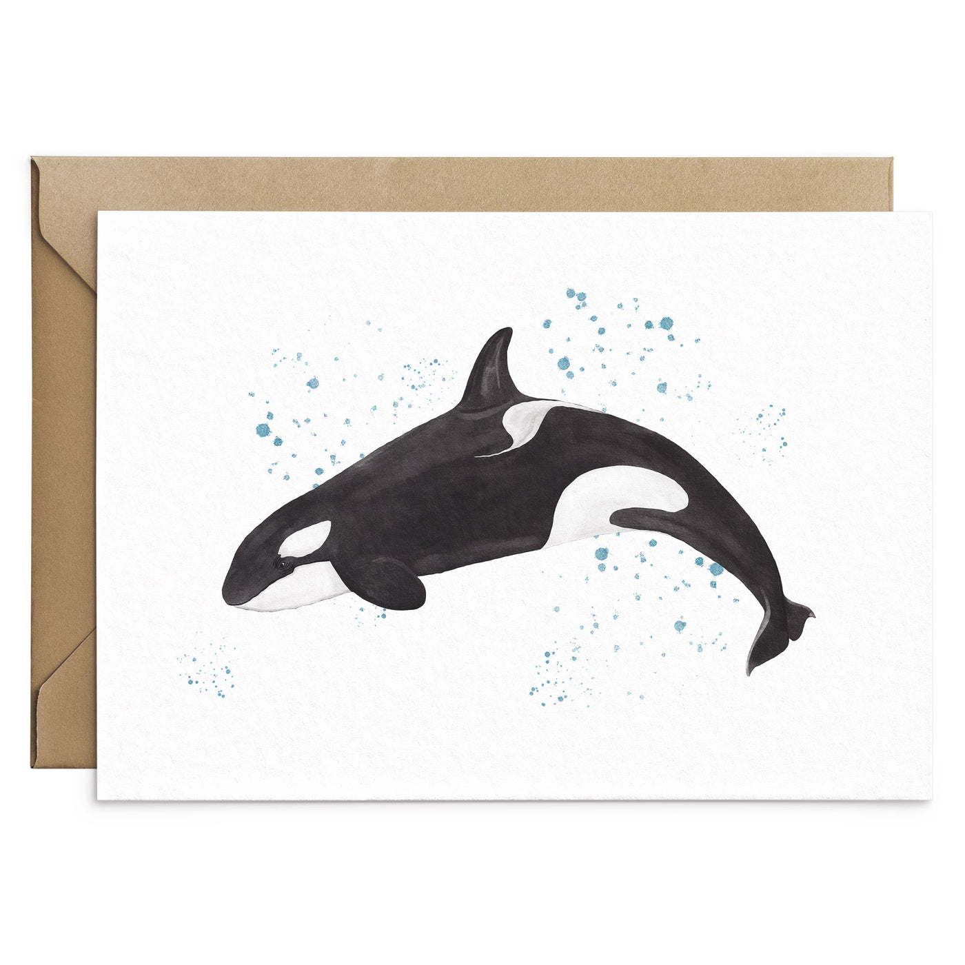 Orca Whale Greeting Card - Poppins & Co.