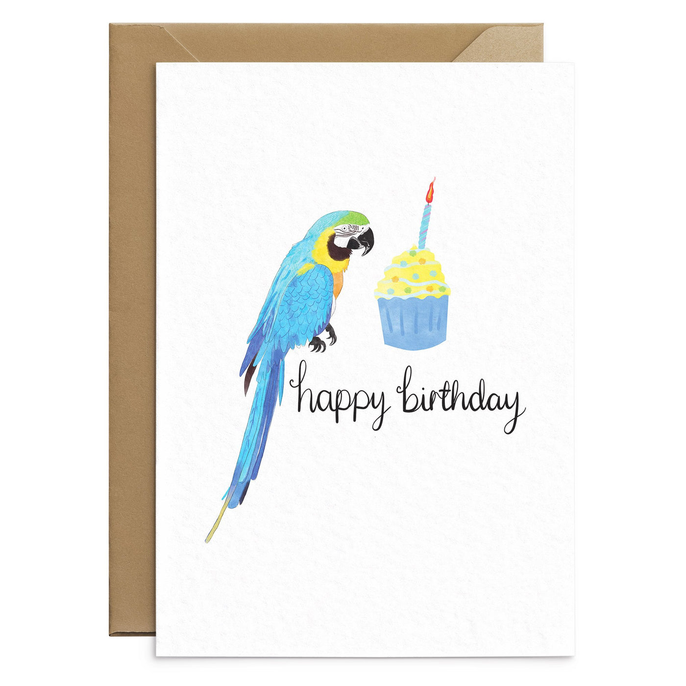 Parrot Birthday Card - Poppins & Co.