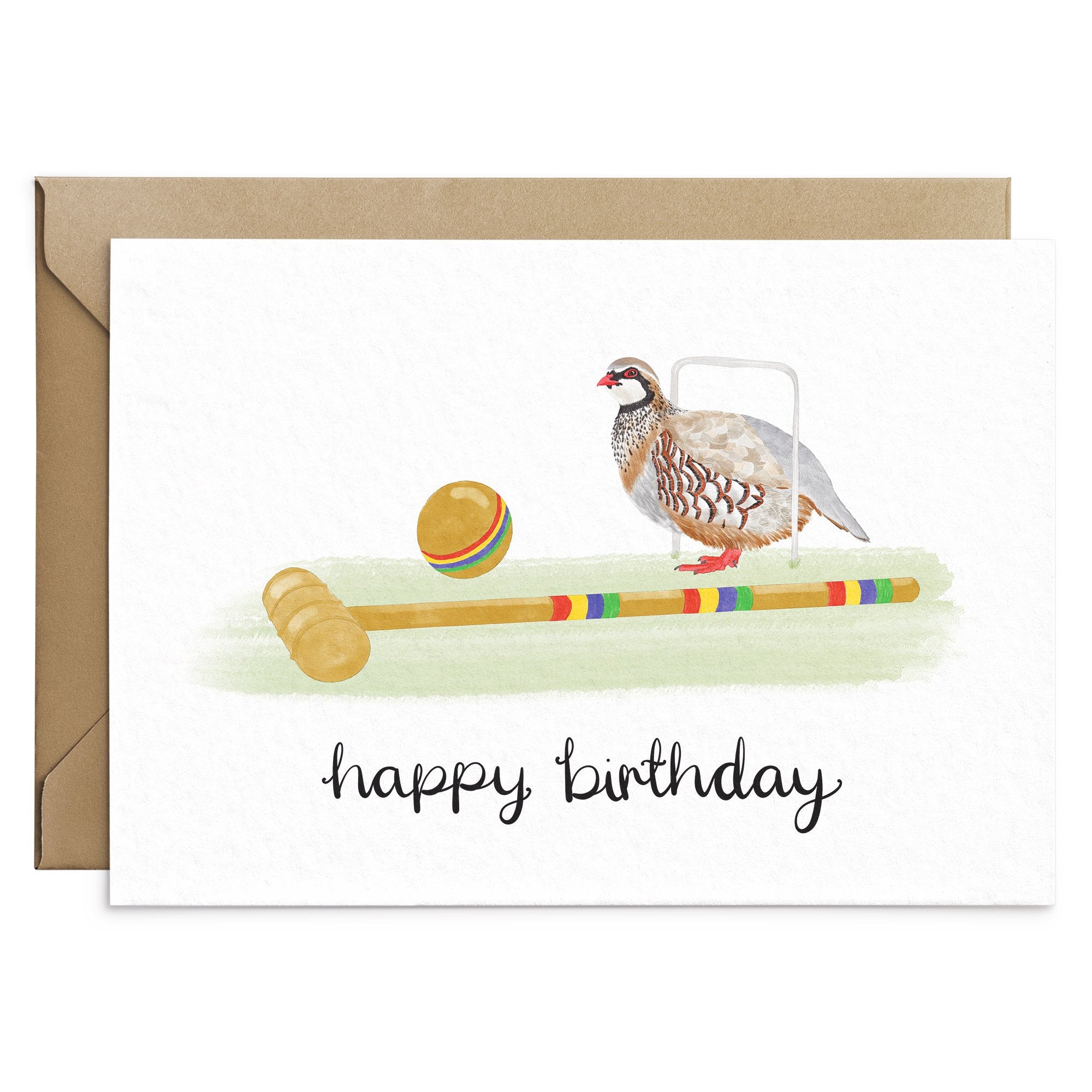 Funny Partridge Birthday Card - Game Birds - Poppins & Co.