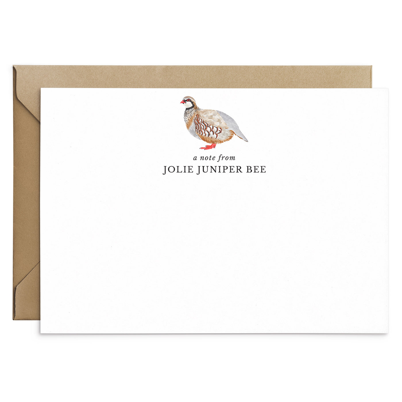 Partridge Personalised Bird Stationery Set - Poppins & Co.