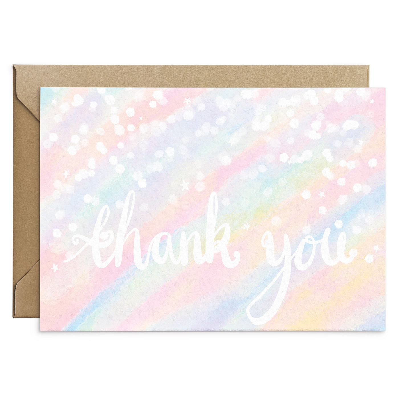 Pastel Shade Thank You Card - Poppins & Co.