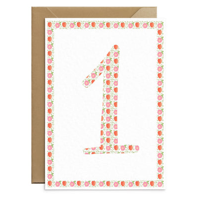Girls Number Birthday Card - Poppins & Co. [Lovingly Handmade]