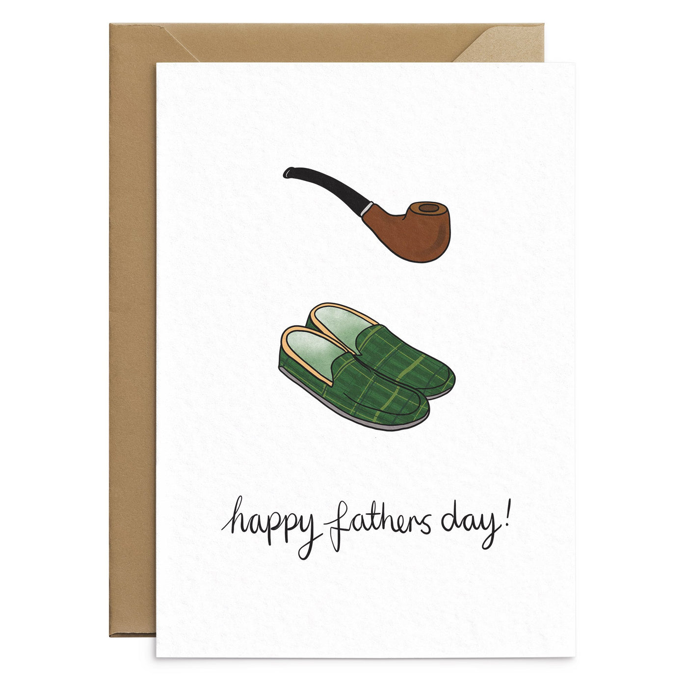 Pipe and Slippers Fathers Day Card - Poppins & Co.