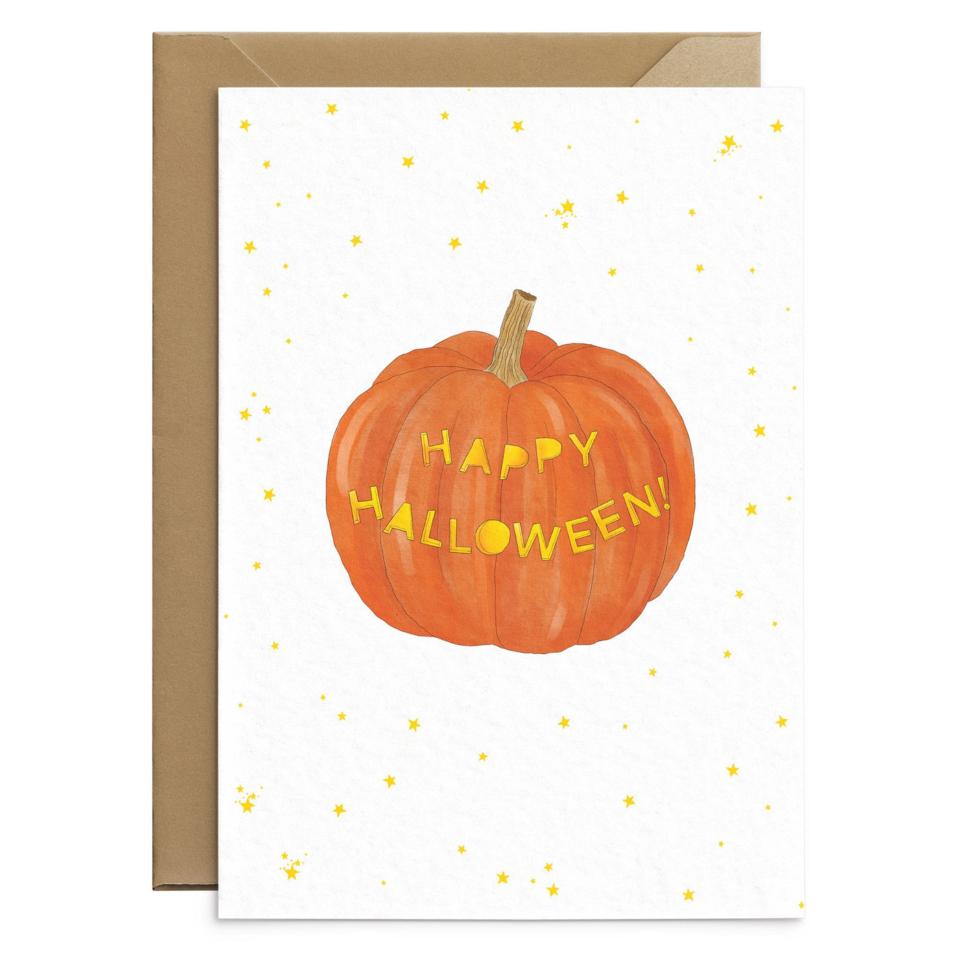 Pumpkin Stars Halloween Card - Poppins & Co.