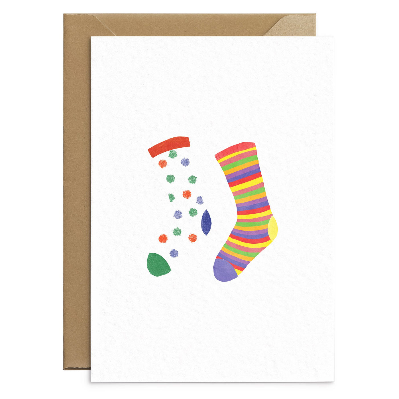 Odd Socks Card Rainbow - Poppins & Co.