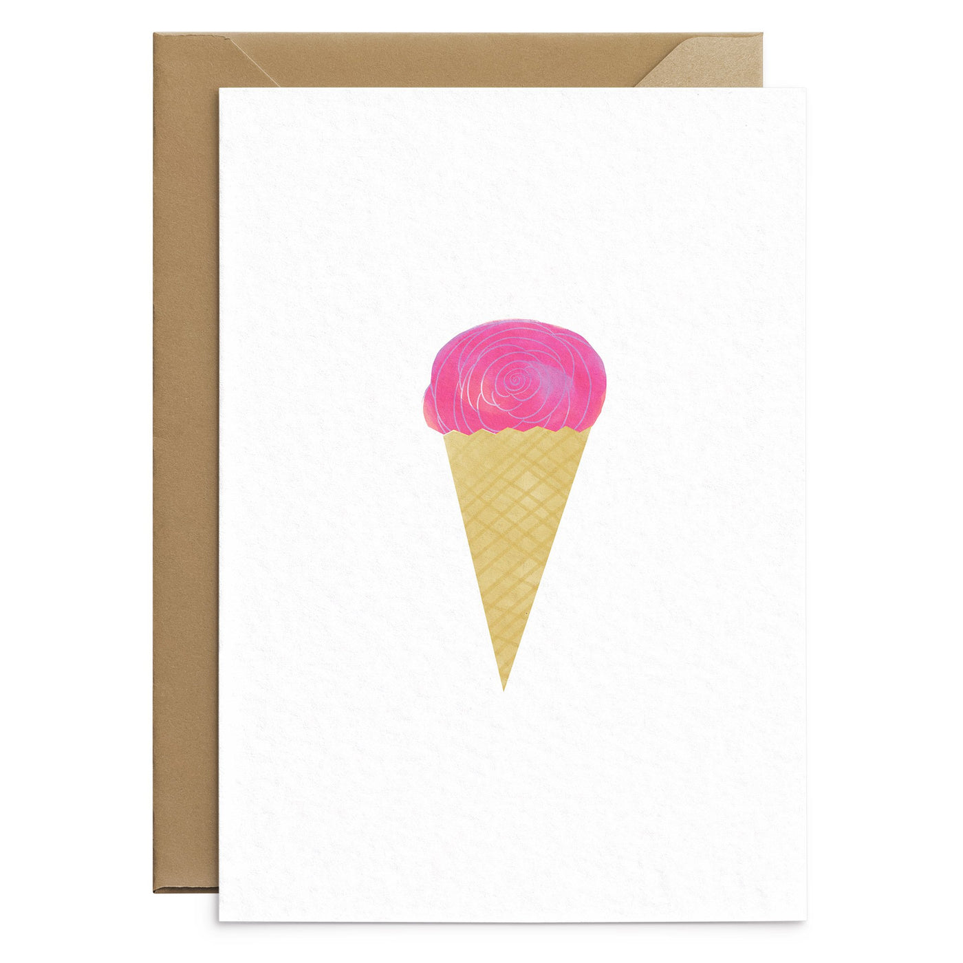 Rose Ice Cream Card - Poppins & Co.