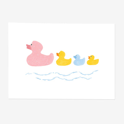 Rubber Duck Bathroom Print - Poppins & Co.