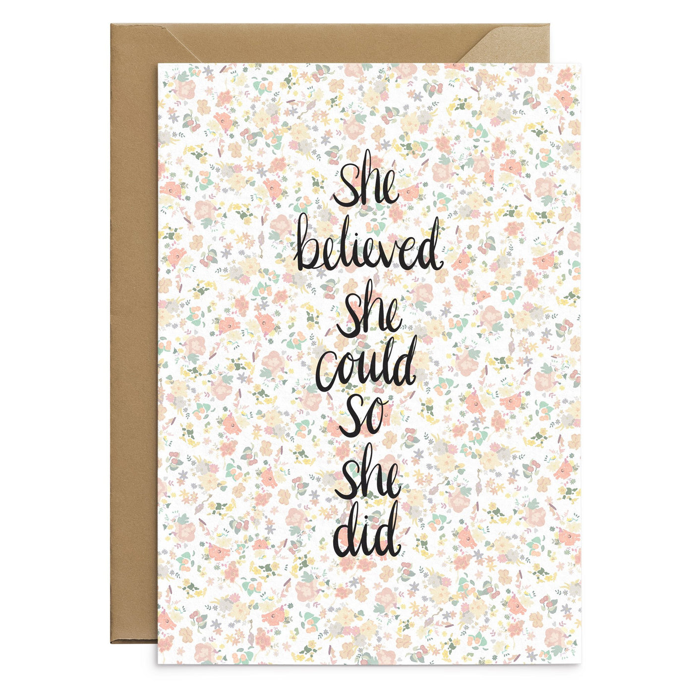 She Believed She Could Card - Poppins & Co.