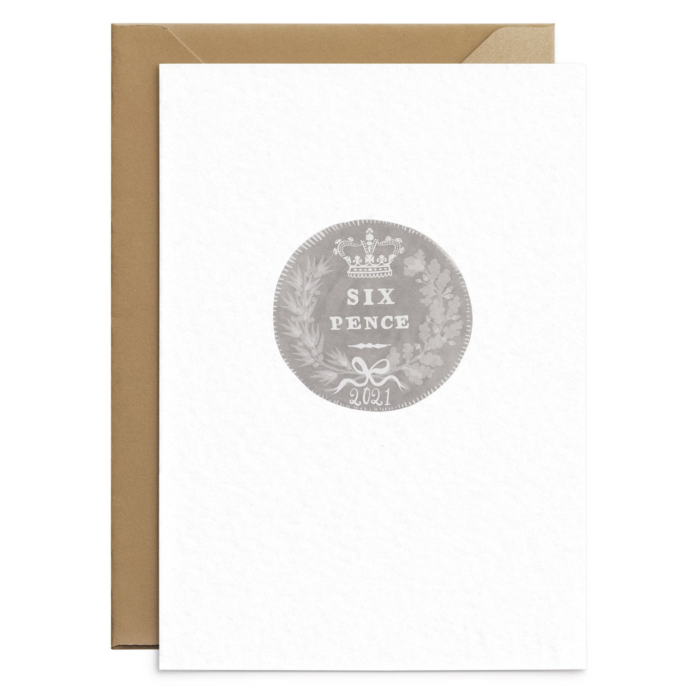 Lucky Sixpence Wedding Card - Poppins & Co.