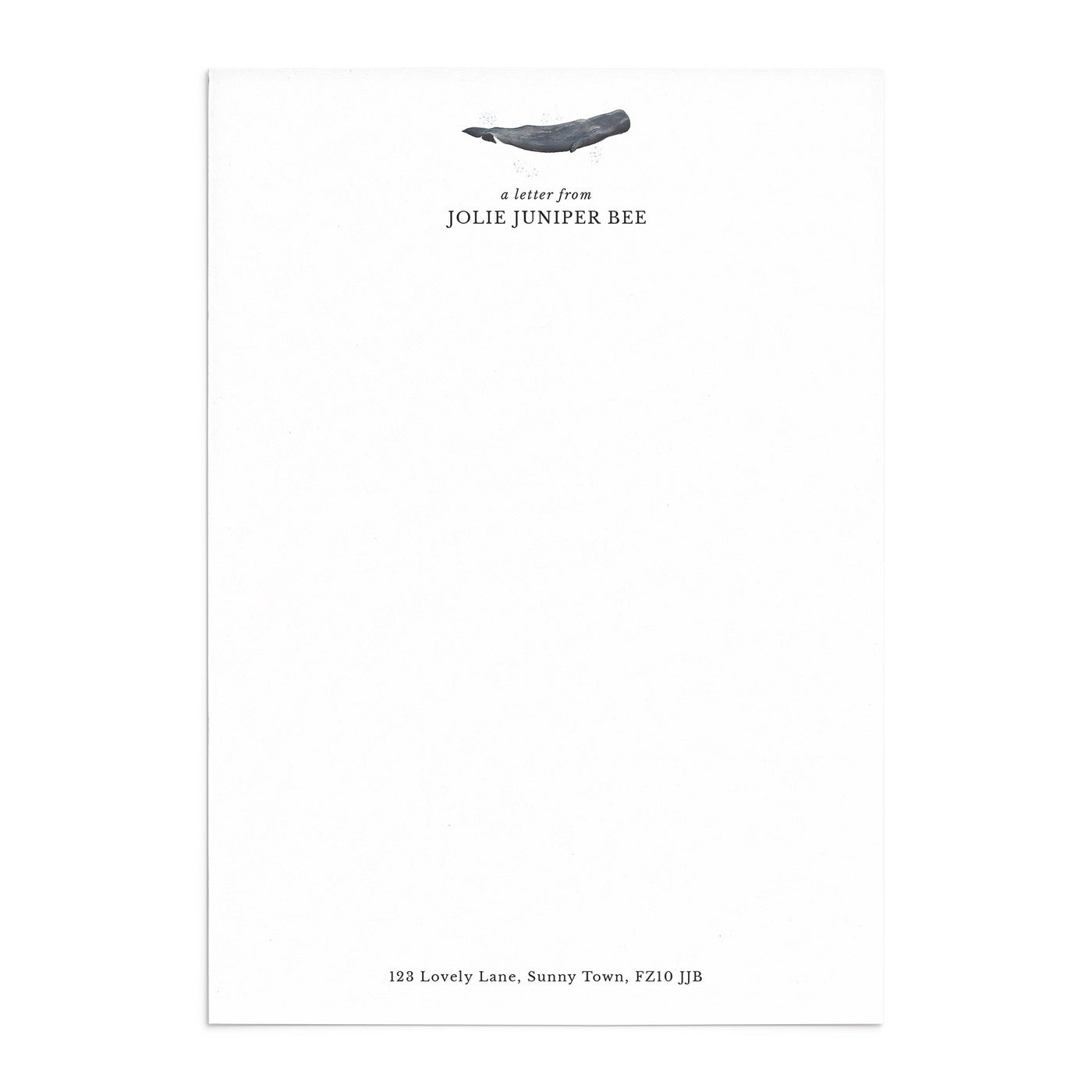 Sperm Whale Writing Paper Set - Poppins & Co.