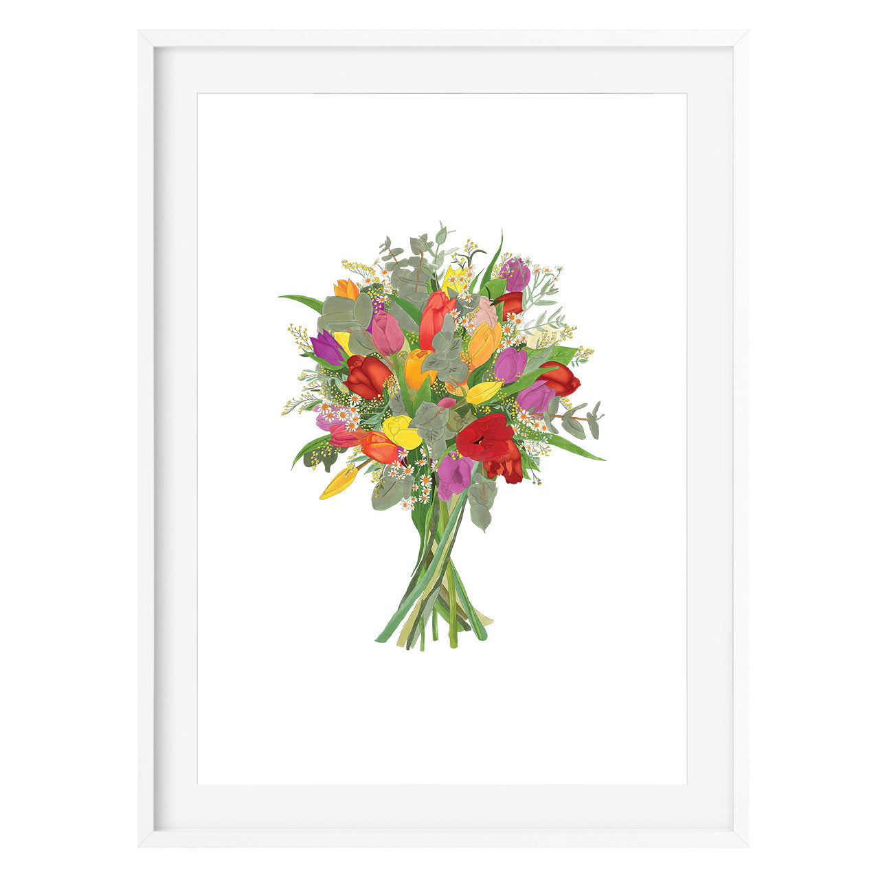 Spring Bouquet Floral Art Print - Poppins & Co.