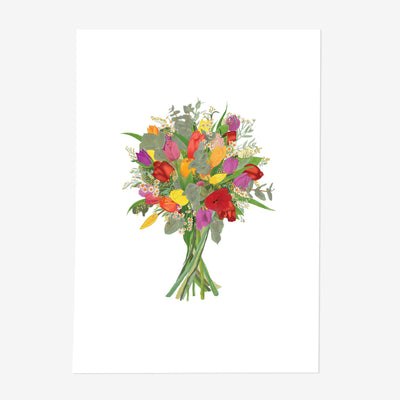 Spring Bouquet Floral Art Print (Unframed) - Poppins & Co.
