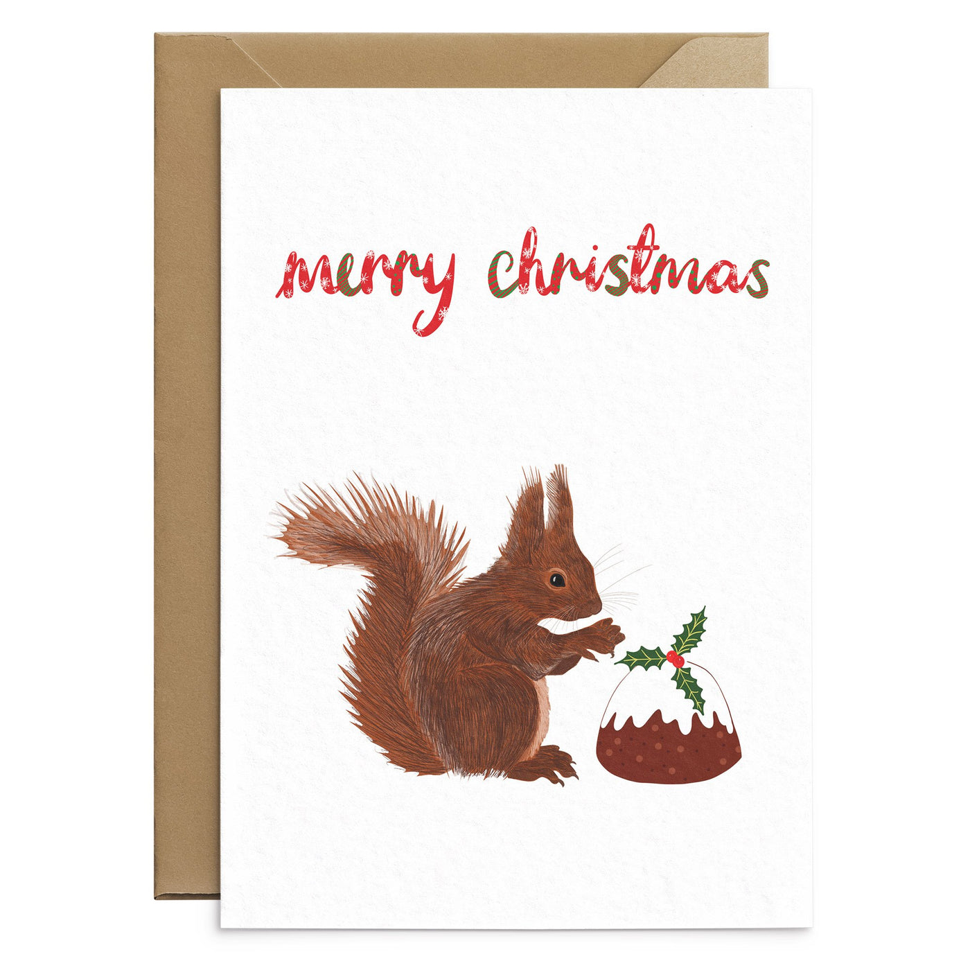 Funny Squirrel Christmas Card - Poppins & Co.