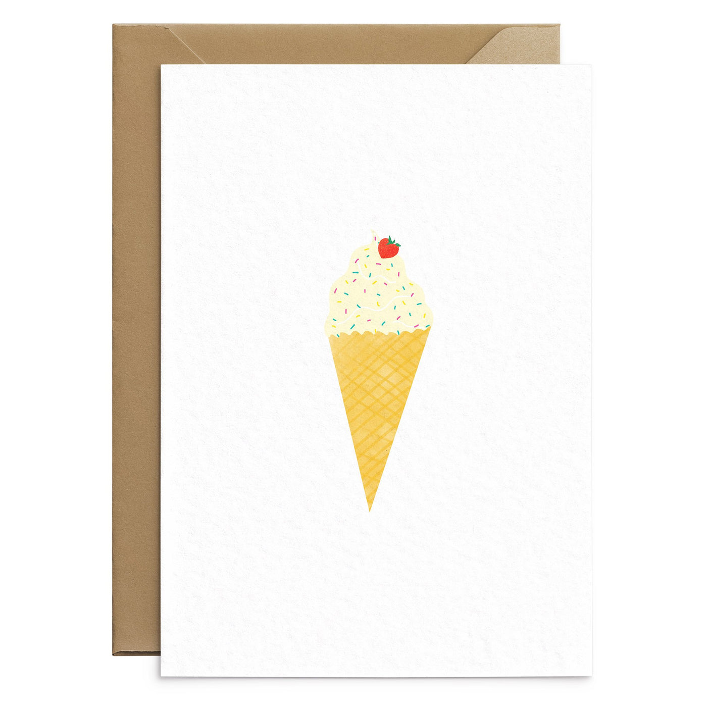 Strawberry Ice Cream Card - Poppins & Co.