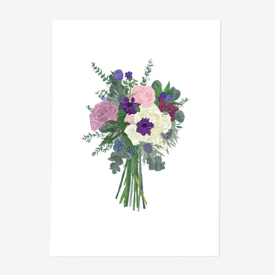 Summer Bouquet Floral Art Print (Unframed) - Poppins & Co.