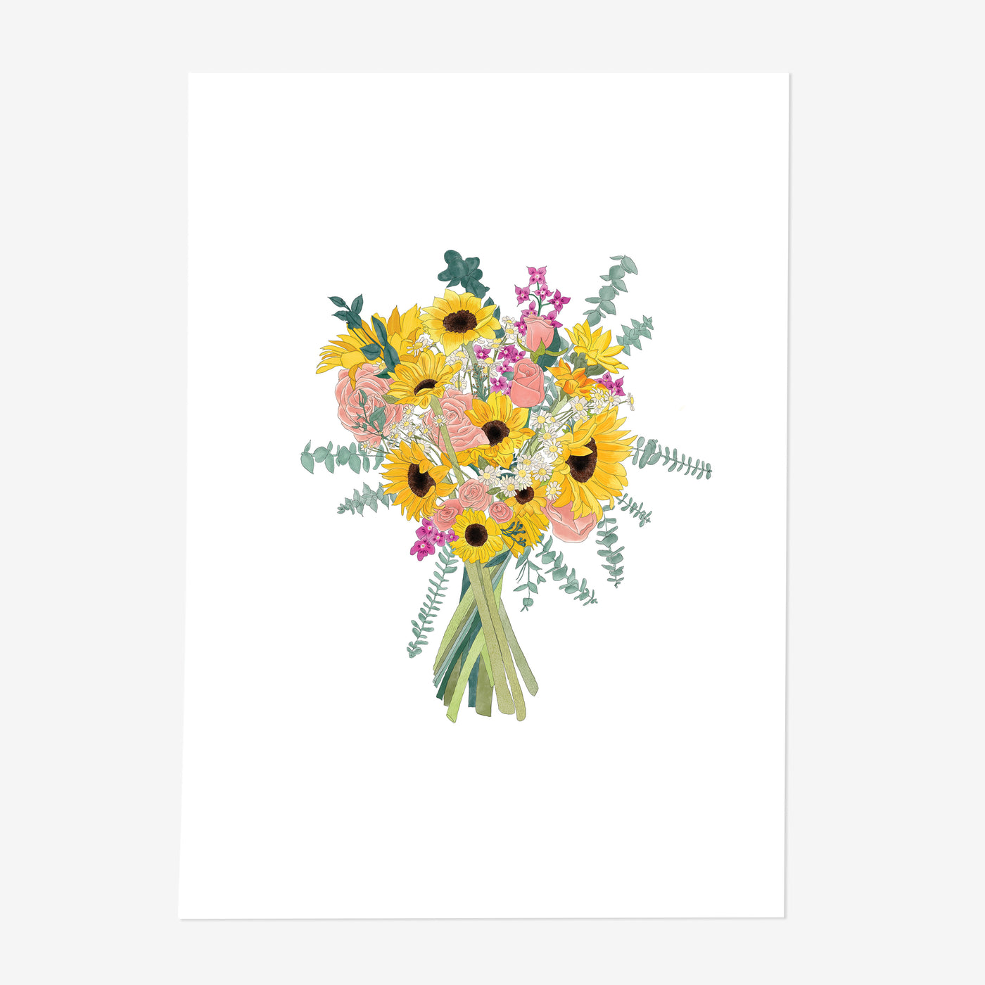 Sunflower Bouquet Print