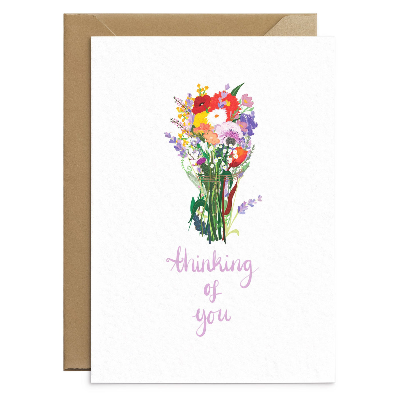 Floral Thinking Of You Card - Poppins & Co.