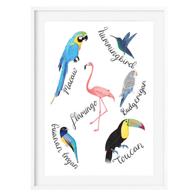 Tropical Birds Art Print - Poppins & Co.