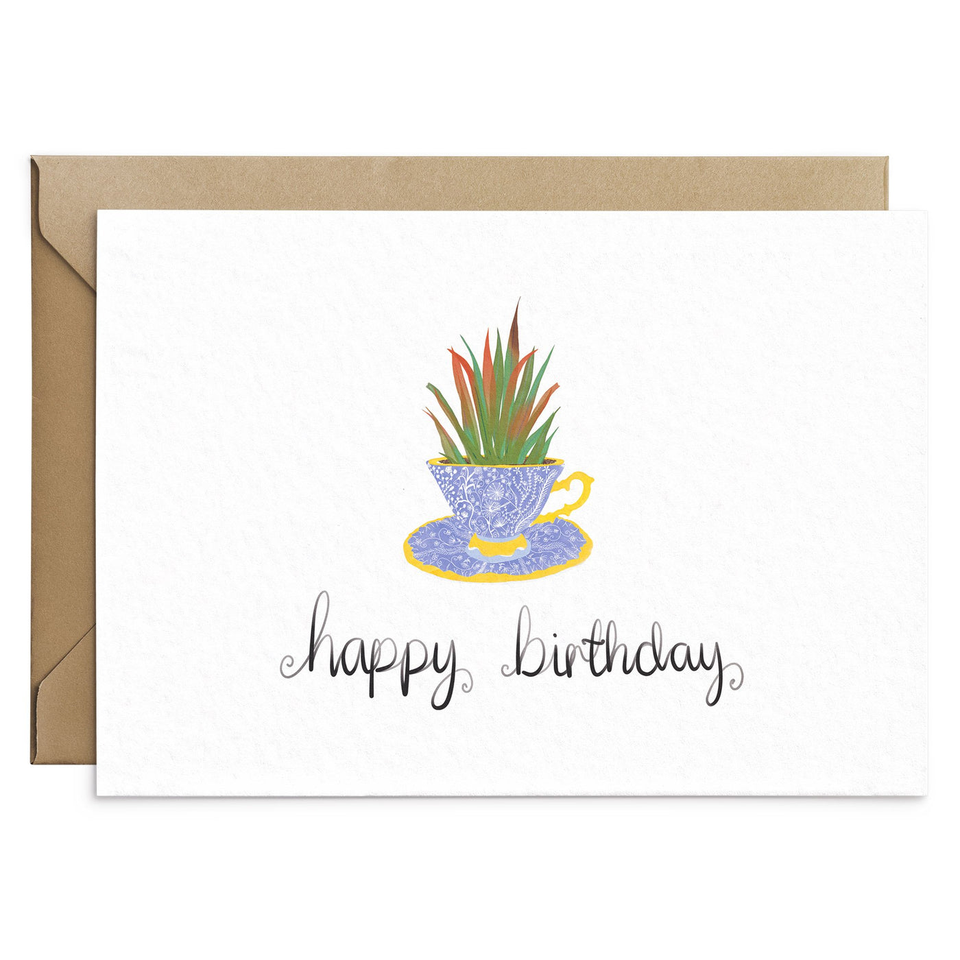 Vintage Tea Party Birthday Card - Poppins & Co.